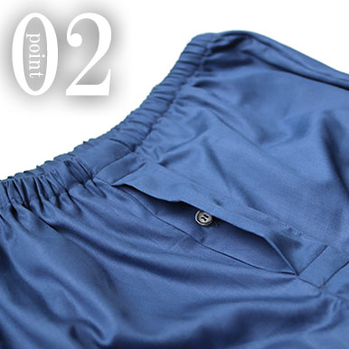 公共の場所にも安心な前立て(社会の窓)つき