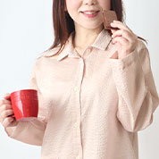 エアリーリップル長袖襟ありパジャマ