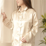 シルクサテンスモールカラーパジャマ