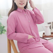 1重ガーゼ半袖開襟パジャマ