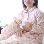 ペイズリーダブルガーゼスモールカラーパジャマ