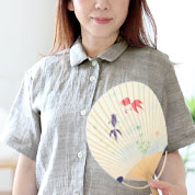 近江ちぢみ麻レディースパジャマ