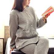 ニットキルトレディースパジャマ