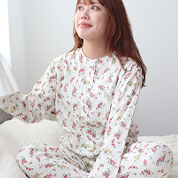 花柄ダブルガーゼ-Royal Rose-レディースパジャマ