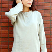 ダブルガーゼヘンリーネックパジャマ