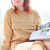 スーピマ超長綿3段タックパジャマ