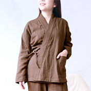 3重ガーゼ作務衣