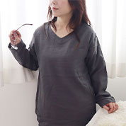 ダブルガーゼVネックパジャマ