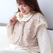 花柄ダブルガーゼ肩当