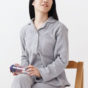 両面パイルニット開襟パジャマ