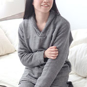 6重ガーゼショールカラーかぶりパジャマ