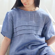 近江ちぢみ3段タックパジャマ