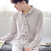 シルクニットスモールカラーパジャマ