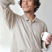 ニットリネンメンズパジャマ