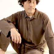 天竺ニット襟なし前開きパジャマ