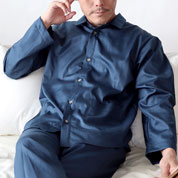 スーピマ超長綿襟ありスリーパー