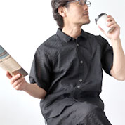 襟あり半袖パジャマ"