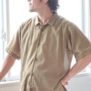 1重ガーゼ半袖襟ありパジャマ