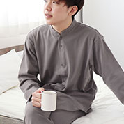 オーガニックコットンムースバンドカラーパジャマ