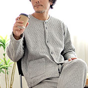 ニットキルトメンズパジャマ