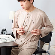 シルクニットメンズパジャマ