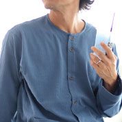 ニットサッカーメンズパジャマ