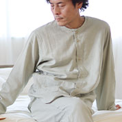 和晒ダブルガーゼメンズパジャマ