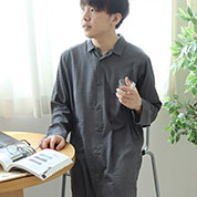 80オーガニック超長綿ダブルガーゼスモールカラースリーパー