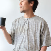 ニットリネンメンズパジャマ