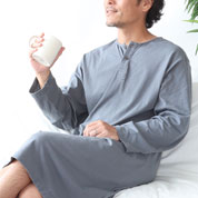 天竺ニット3段タックパジャマ