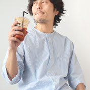 サッカーストライプ七分袖丈パジャマ