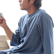 ニットサッカーメンズパジャマ