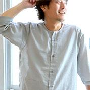 1重ガーゼ七分袖丈パジャマ