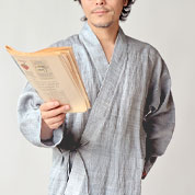 近江ちぢみ長袖作務衣