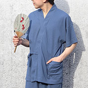 ニットサッカー甚平