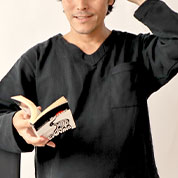 3重ガーゼVネックかぶりパジャマ