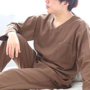 1重ガーゼVネックかぶりパジャマ