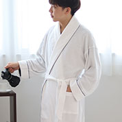 両面パイルニットバスローブ