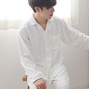 両面パイルニット開襟パジャマ