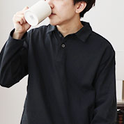 3重ガーゼポロカラーパジャマ