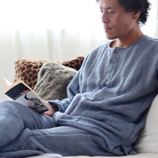 6重ガーゼヘンリーネックかぶりパジャマ