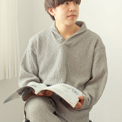 ニットキルトショールカラーパジャマ