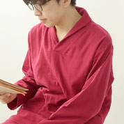 3重ガーゼショールカラーパジャマ