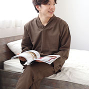 ダブルガーゼショールカラーパジャマ