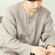 3重ガーゼ敏感肌襟なしパジャマ