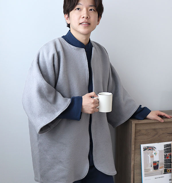 コットンフリースメンズはんてん