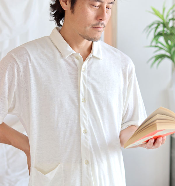 ニットリネンメンズパジャマ