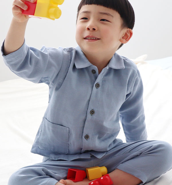 前開き　襟あり