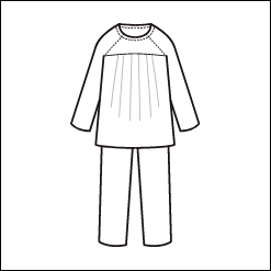 前開き　胸すけない