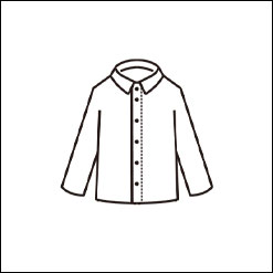 襟のデザインから選ぶ（上着単品）